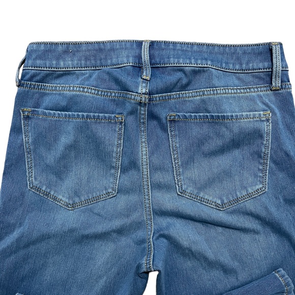 OldNavy Rockstar mid rise superskinny jeans 10 tall M - Picture 3 of 5